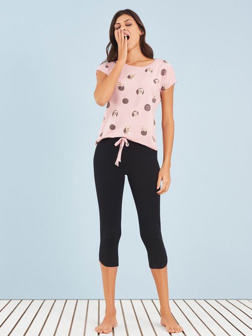 Pijama-Capri-Manga-Curta-Bubble-York-Any-Any