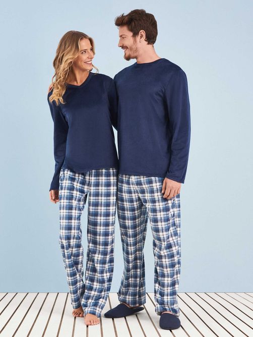 Pijama-Longo-Manga-Longa-Soft-Feminino-Blue-Couple--Any-Any