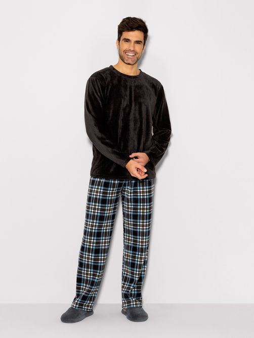 Pijama Masculino Soft Fleece Liso - MH Intimates